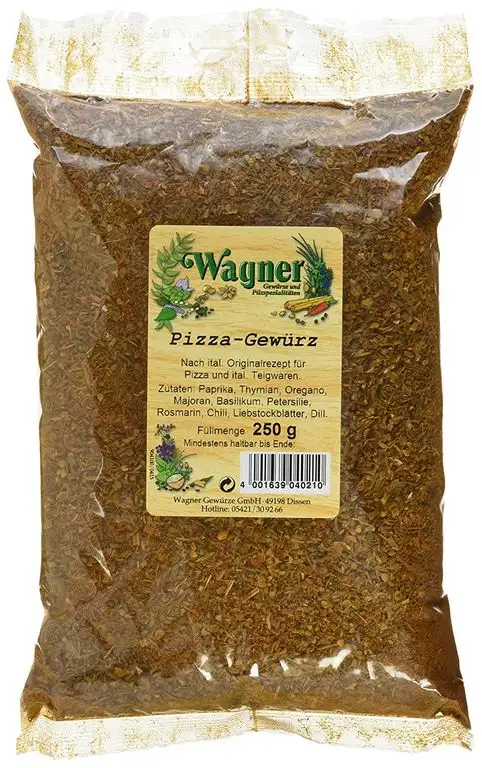 Wagner Gewürze Pizza Gewürzzubereitung, 2er Pack (2 x 250 g)