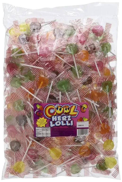 Cool Herzlolli 200 Stück im 1 kg Beutel, 1er Pack (1 x 1 kg)
