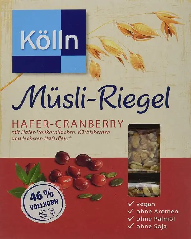 Kölln Müsli-Riegel Hafer-Cranberry, 11er Pack (11 x 100 g)