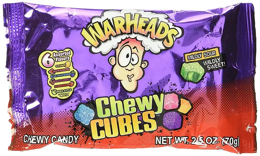 Warheads Sauer Würfel, 5er Pack (5 x 70g )
