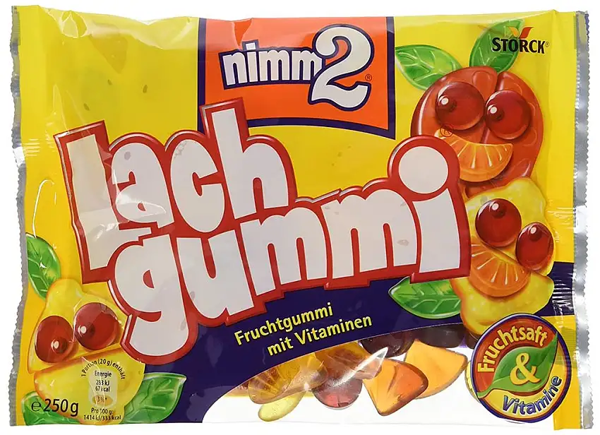nimm2 Lachgummi Fruchtmix (15 x 250g) / Fruchtgummis mit Vitaminen
