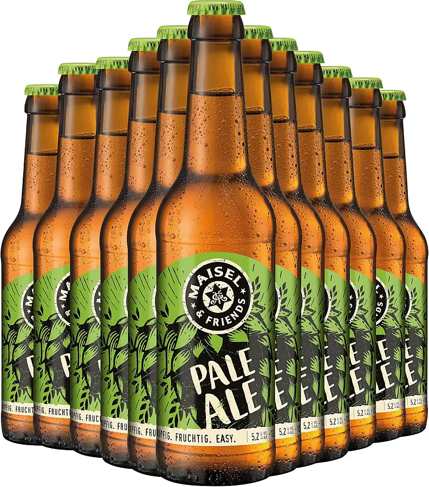 Maisel & Friends Pale Ale | Craftbeer | Craft Bier nach Reinheitsgebot in Bayern gebraut |12 x 0,33l