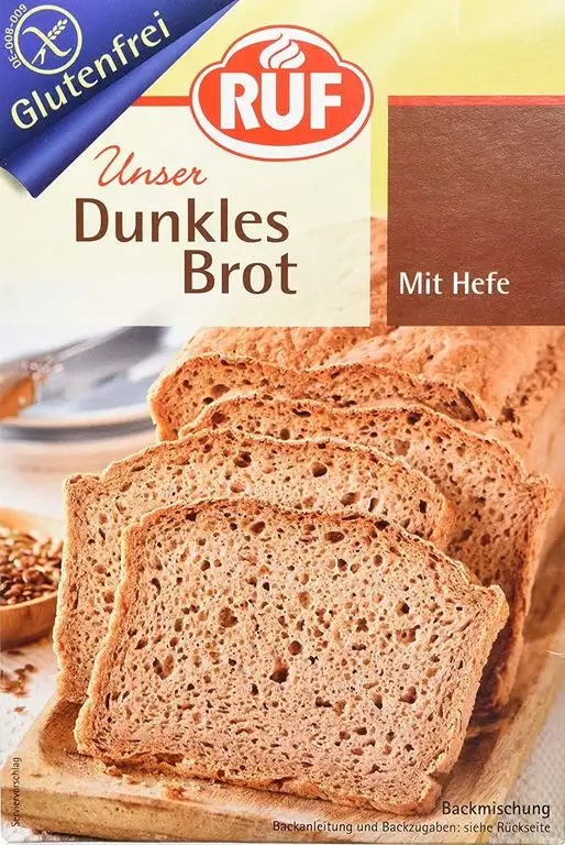 RUF Dunkles Brot glutenfrei, 8er Pack (8 x 457 g)