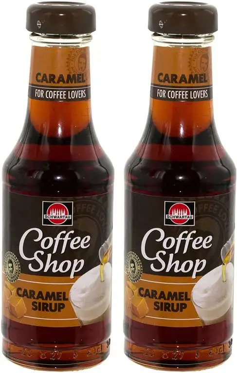 Schwartau Coffee Shop Caramel Sirup, für Kaffee, Dessert und Cocktails, 2er Pack
