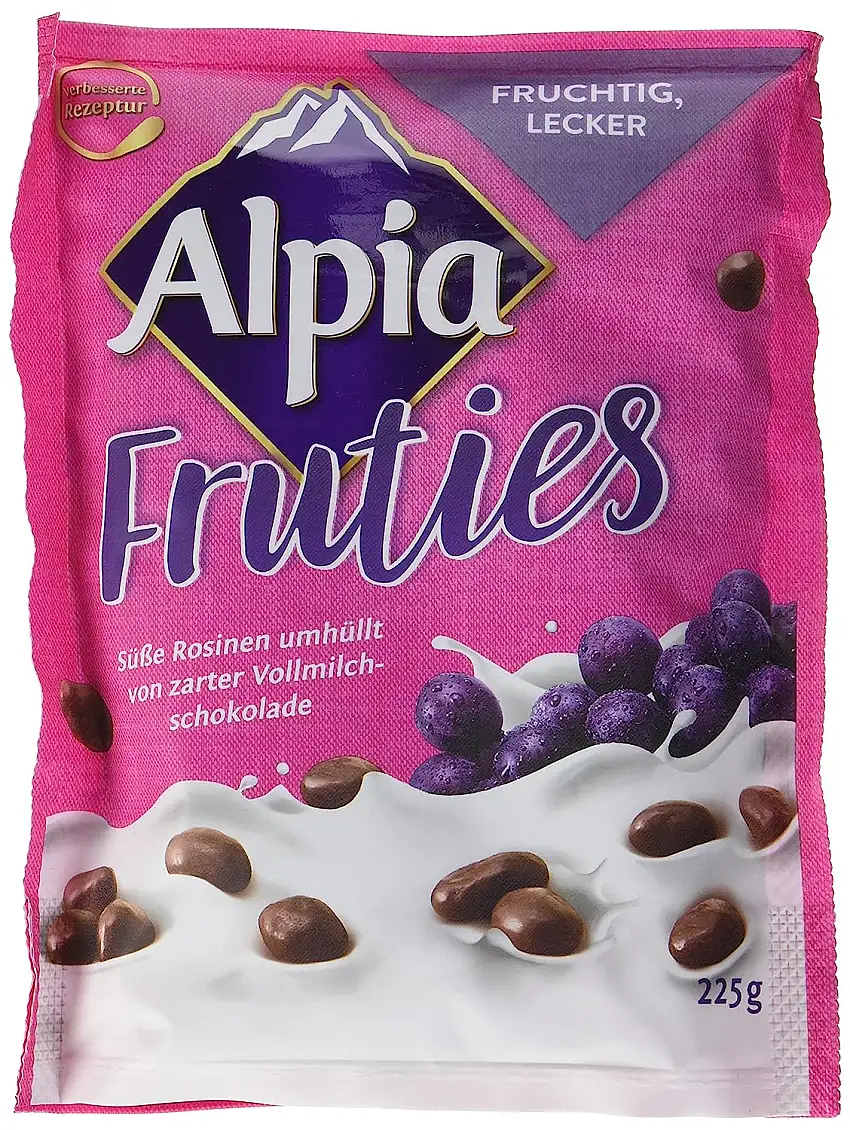 Sarotti Fruties. Schokolierte Rosinen, 9er Pack (9 x 225 g)