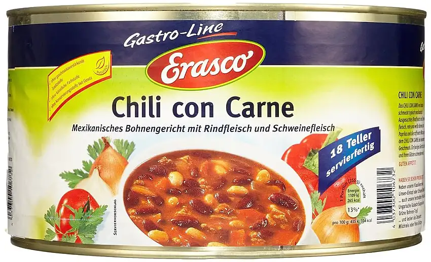 Erasco Chili con Carne, 1er Pack (1 x 4.6 kg)