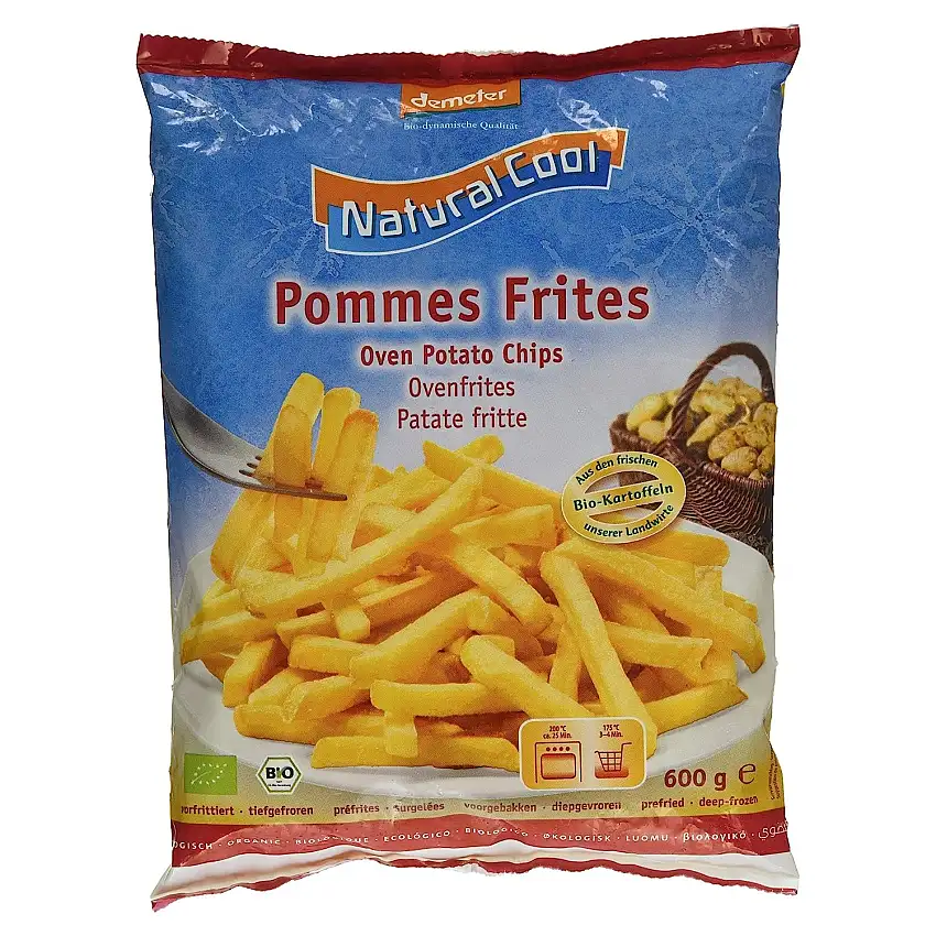 Natural Cool Demeter Bio Pommes Frites, 600 g (Tiefgefroren)