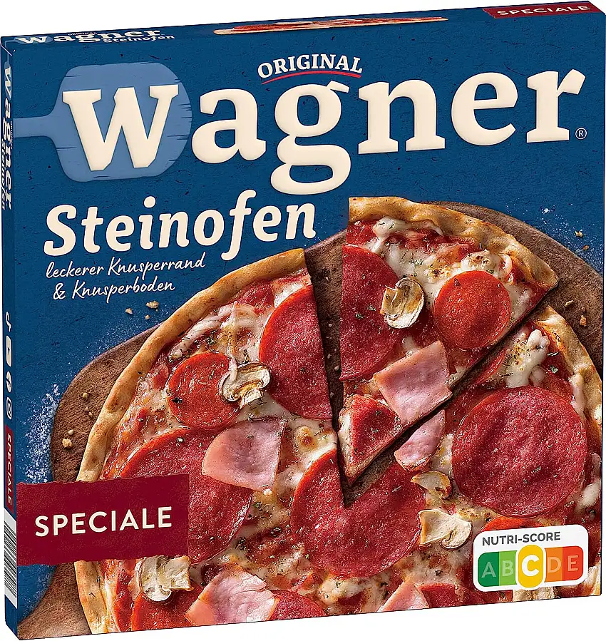 Original Wagner Steinofen Pizza Speciale, Tiefkühlpizza Speciale, 350 g (Tiefgefroren)
