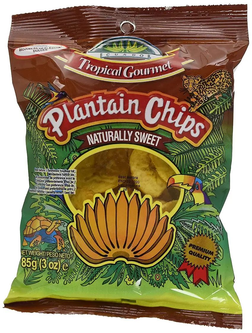 TROPICAL GOURMET - Bananen Chips Süsse, 20er pack (20 X 85 GR)