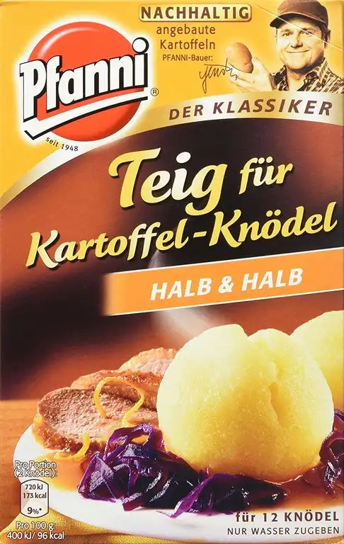 Pfanni Teig für Kartoffel-Knödel Halb und Halb aus nachhaltigem Anbau, 9 x 318 g