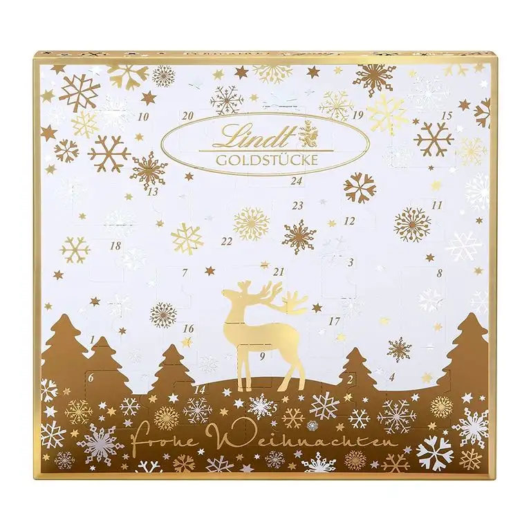 Lindt Goldstücke-Adventskalender (24 verschiedene Schokoladen-Überraschungen) 156g