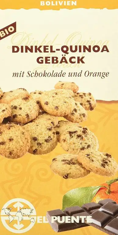 El Puente Dinkel-Quinoa-Gebäck mit Schokolade & Orange, 6er Pack (6x 150 g Packung) - Bio