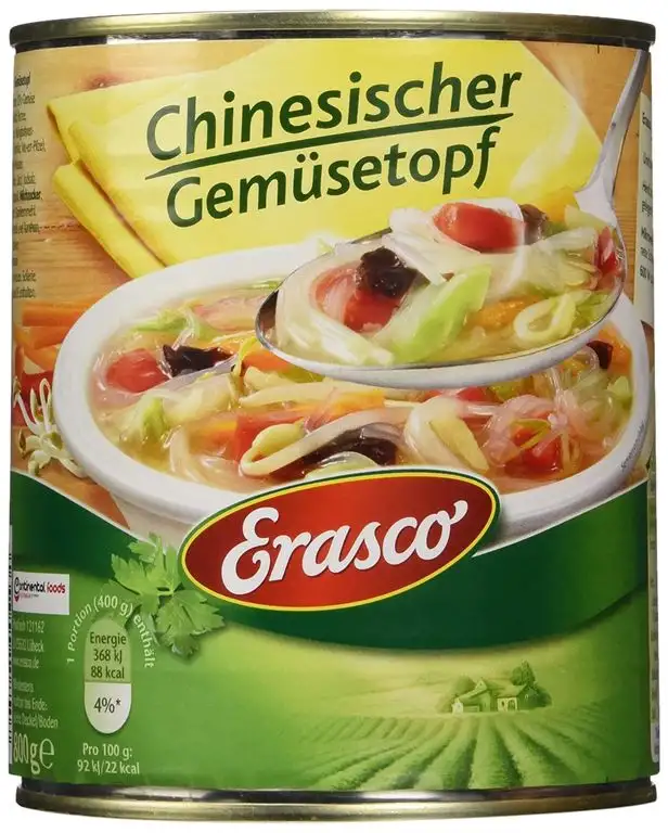 Erasco Chinesischer Gemüsetopf, 2er Pack (2 x 800 g)