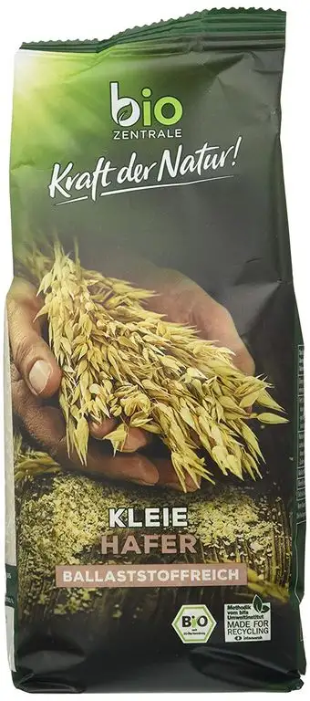 BioZentrale Bio Haferkleie, 3x500g