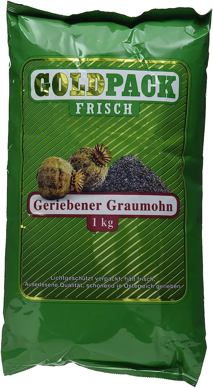 Goldpack Frisch Geriebener Graumohn, 1er Pack (1 x 1 kg)