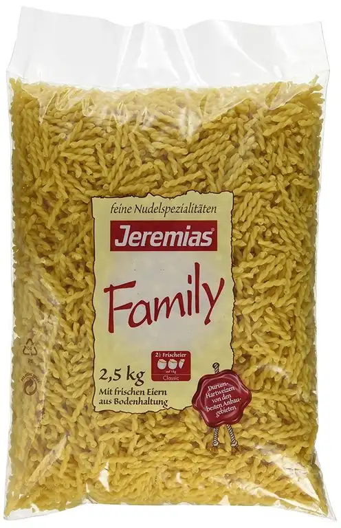 Jeremias Schlingli, Family Frischei-Nudeln, 1er Pack (1 x 2.5 kg Beutel)