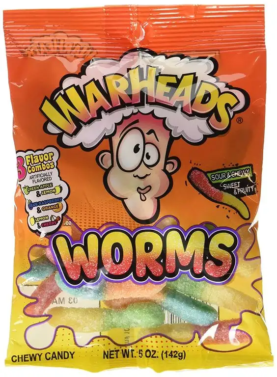 Warheads Worms, 3er Pack (3 x 142g )