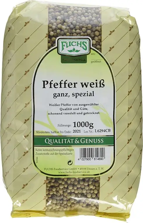 Fuchs Pfeffer weiß ganz, 1er Pack (1 x 1 kg)