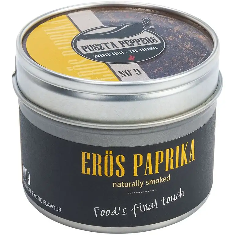 Puszta Peppers ® Smoked Erös Paprika - scharfes Paprika Pulver geräuchert - natural smoked powder - extrem fruchtig, rauchig, scharf