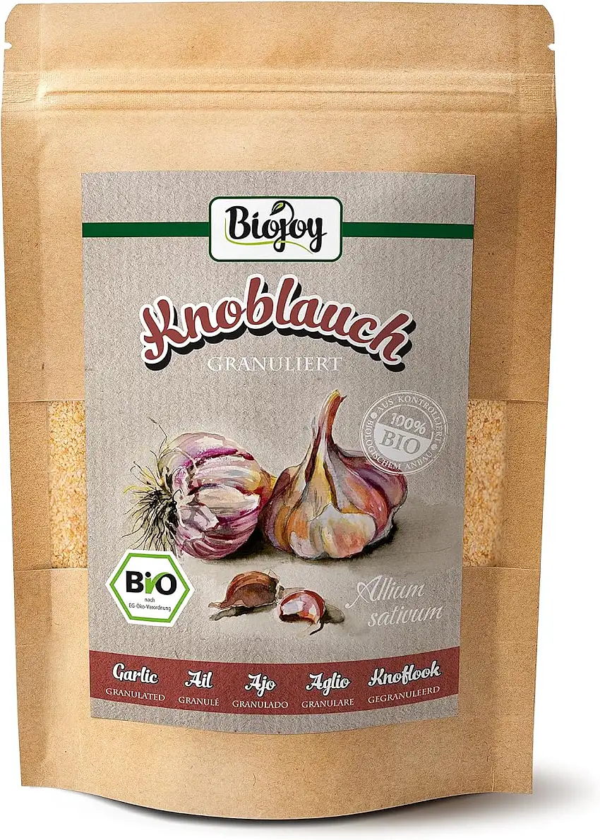 Biojoy BIO-Knoblauch granuliert (500 g), Knoblauch-Granulat (Allium sativum)