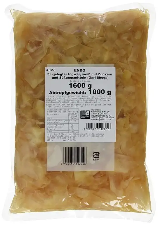 Endo Ingwer, eingelegt, 1er Pack (1 x 1.6 kg Packung)