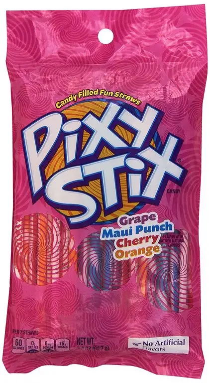 WONKA PIXY STIX SÜßIGKEITEN GEFÜLLTE STROHHALME 90,7 g