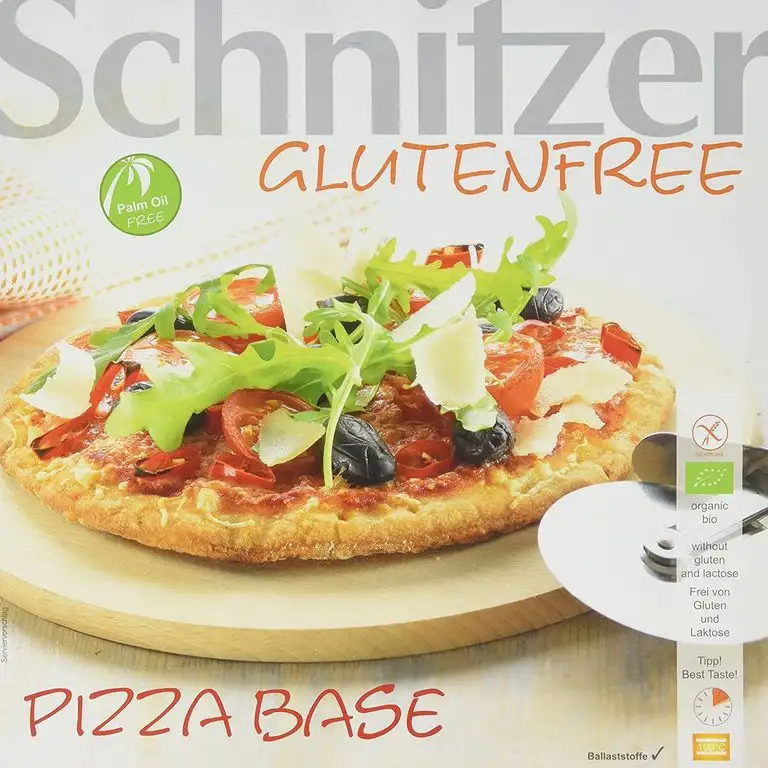 Schnitzer Glutenfreier Pizzaboden zum selbstbelegen, 3 x 100 g, 4er Pack (4 x 300 g)