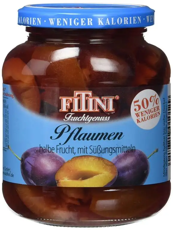 Spreewald Fitini halbe Pflaumen, 180 g