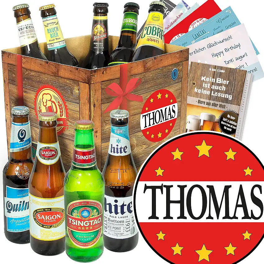 Thomas/Bierbox mit Bier der Welt