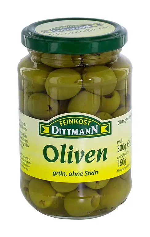 Feinkost Dittmann Oliven, grün ohne Stein, 160 g