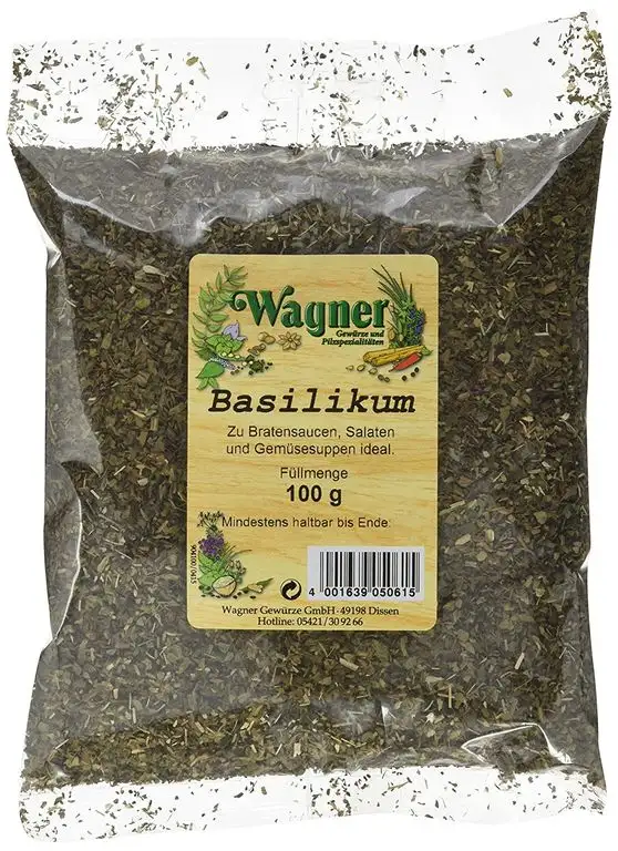 Wagner Gewürze Basilikum, 5er Pack (5 x 100 g)