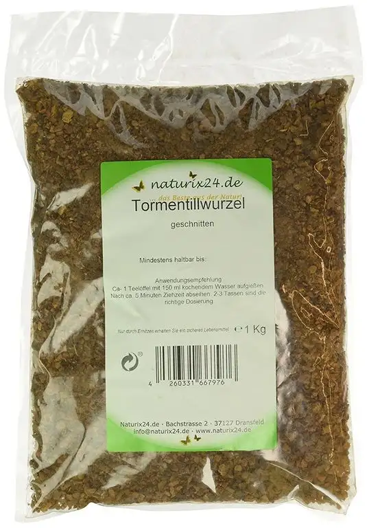 Naturix24 Tormentillwurzel geschnitten – Beutel, 1er Pack (1 x 1 kg)