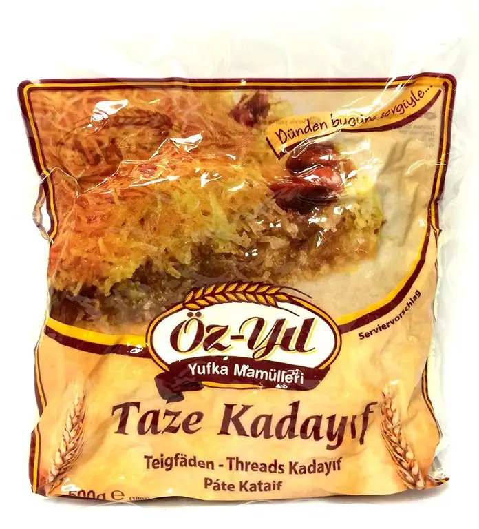 4 x 500g Frische Kadayif Teigfäden Engelshaar Künefe Taze Kadayif