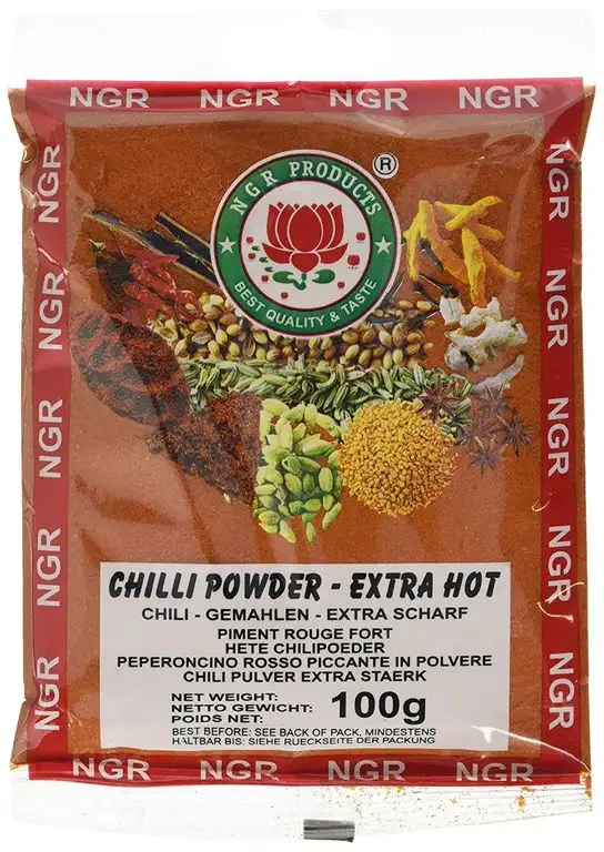 Ngr Chilipulver, extra scharf, 100g (10x 100 g Packung)