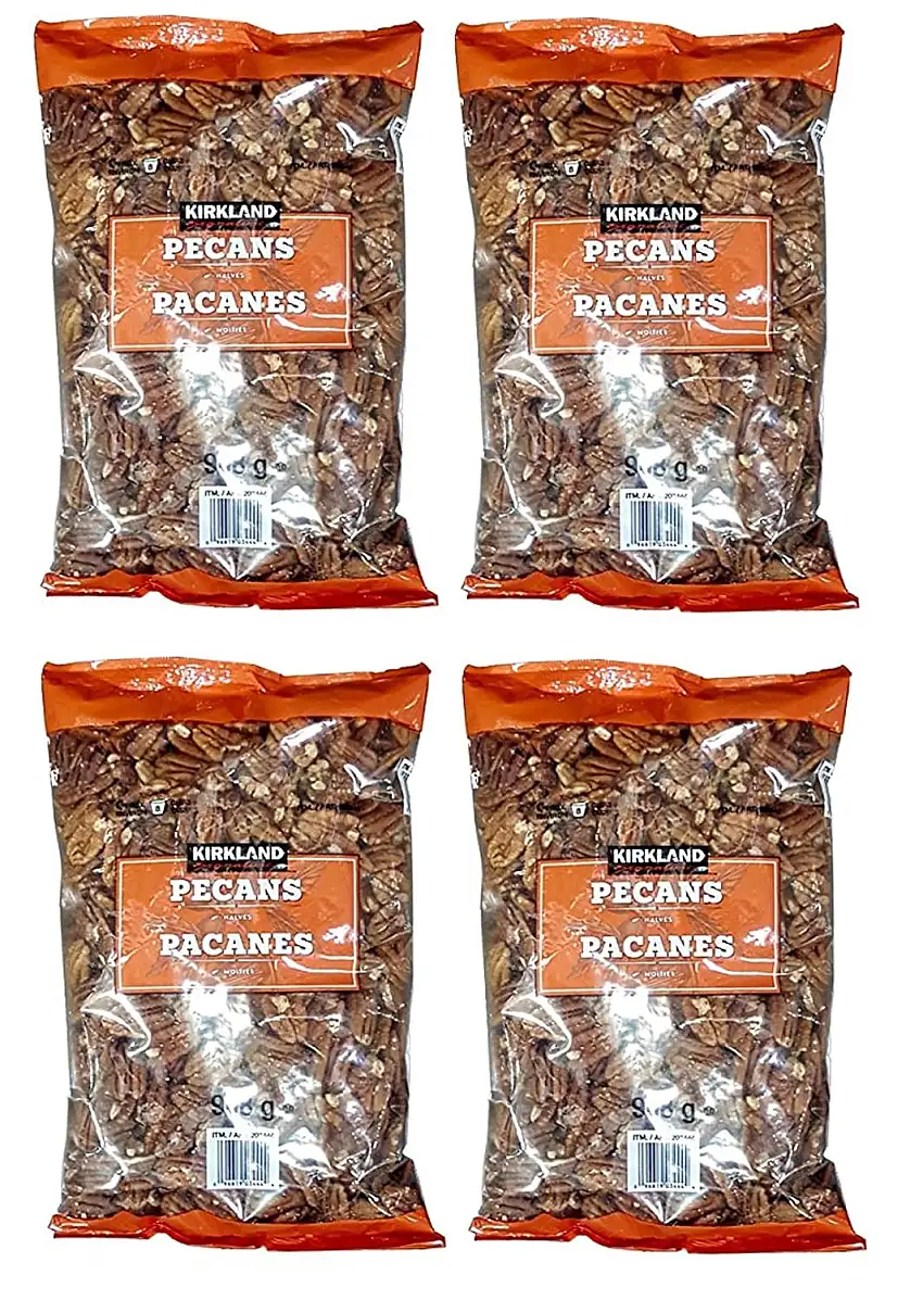 Kirkland Signature Pekannushälften, 0,9 kg, 4 Stück