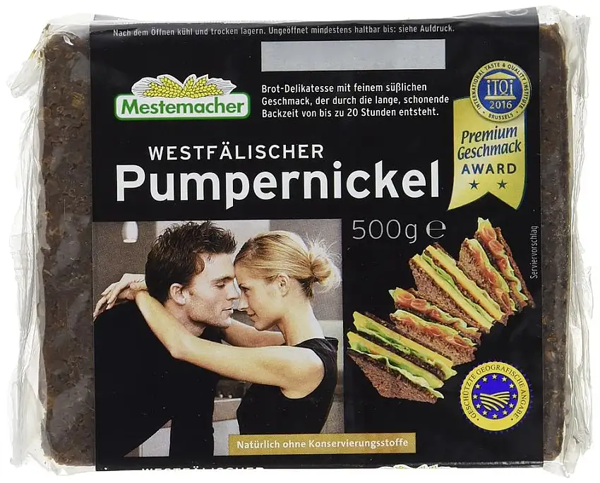 Mestemacher Pumpernickel, Westfälische , 6er Pack (6 x 500 g Packung)