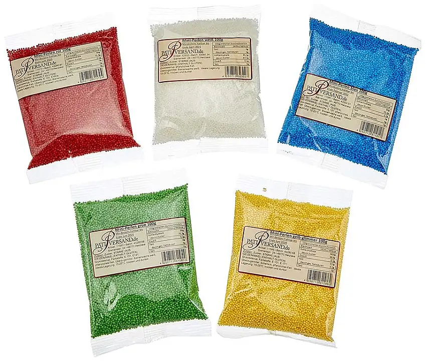 Pati-Versand Mini-Perlen 5 x 100 g, 1er Pack (1 x 500 g)
