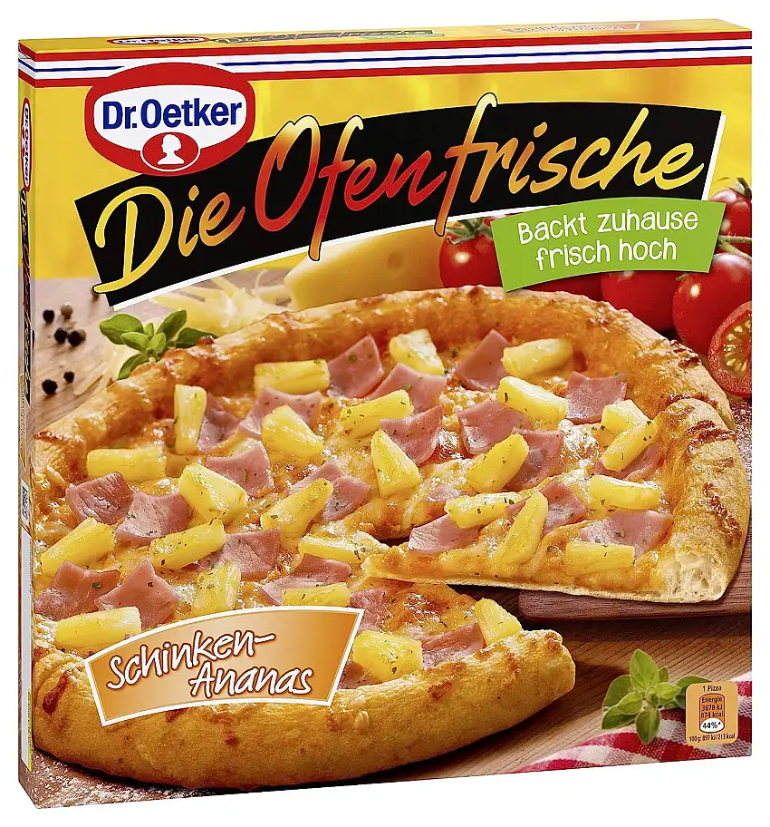 Die Ofenfrische Schinken Ananas, 410g (Tiefgefroren)
