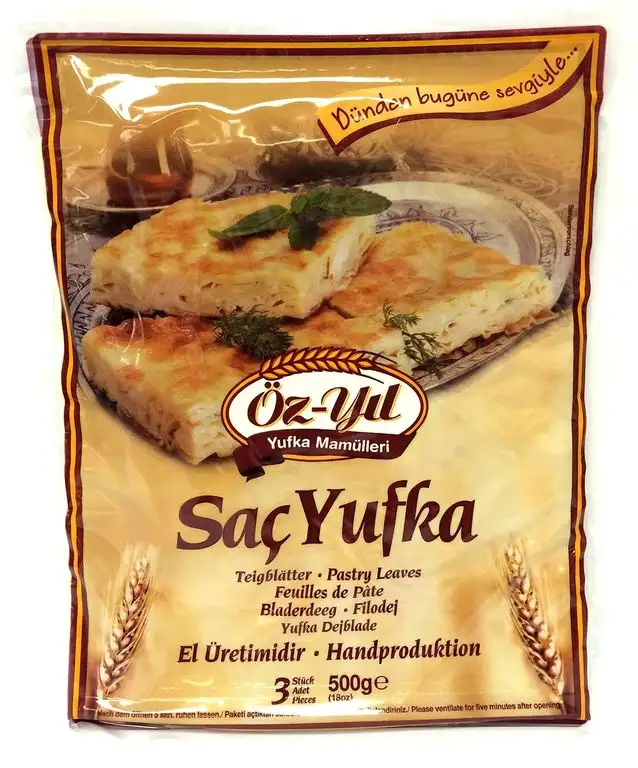 8 x 500g Öz-Yil Runder Blätterteig Filoteig Teigblätter - Sac Yufka