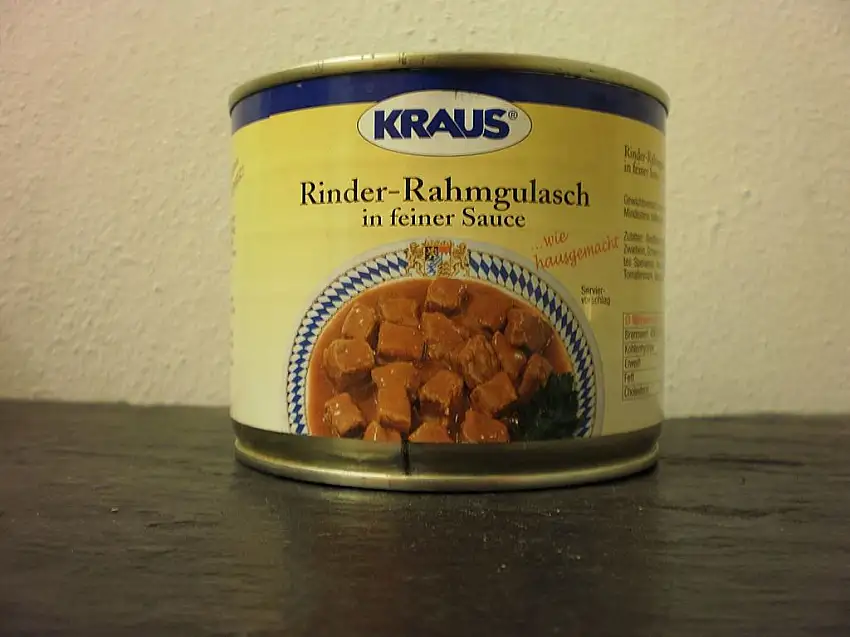 Rinder-Rahmgulasch in feiner Sauce vom Metzger keine Industrieware Konserven