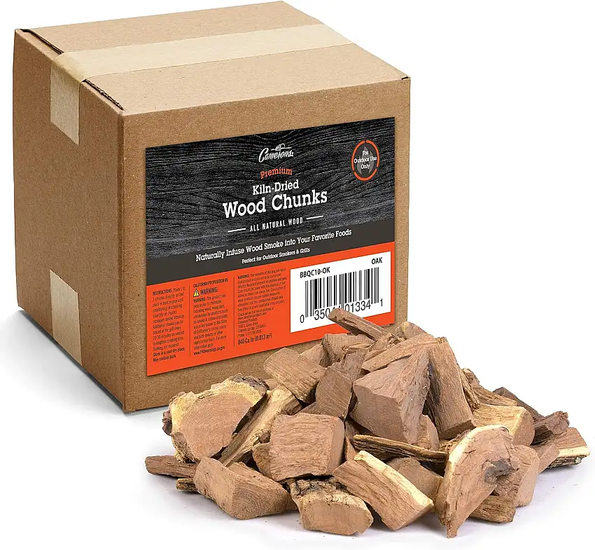 Camerons Products Smoking Wood Chunks (Eiche) ~ 4,5 kg, 840 cu. in. - Ofengetrocknete BBQ große geschnittene Chips - alle natürlichen Grill-Smoker Chunks zum Räuchern von Fleisch