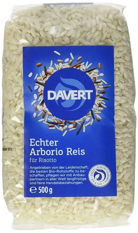 Davert Arborio Reis weiß für Risotto, 4er Pack (4x 500 g) - Bio