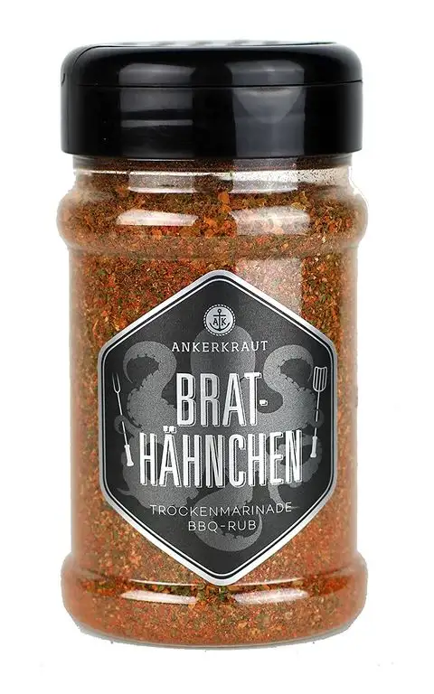 Brathähnchen, BBQ Rub für Geflügel, Streuer, 200gr