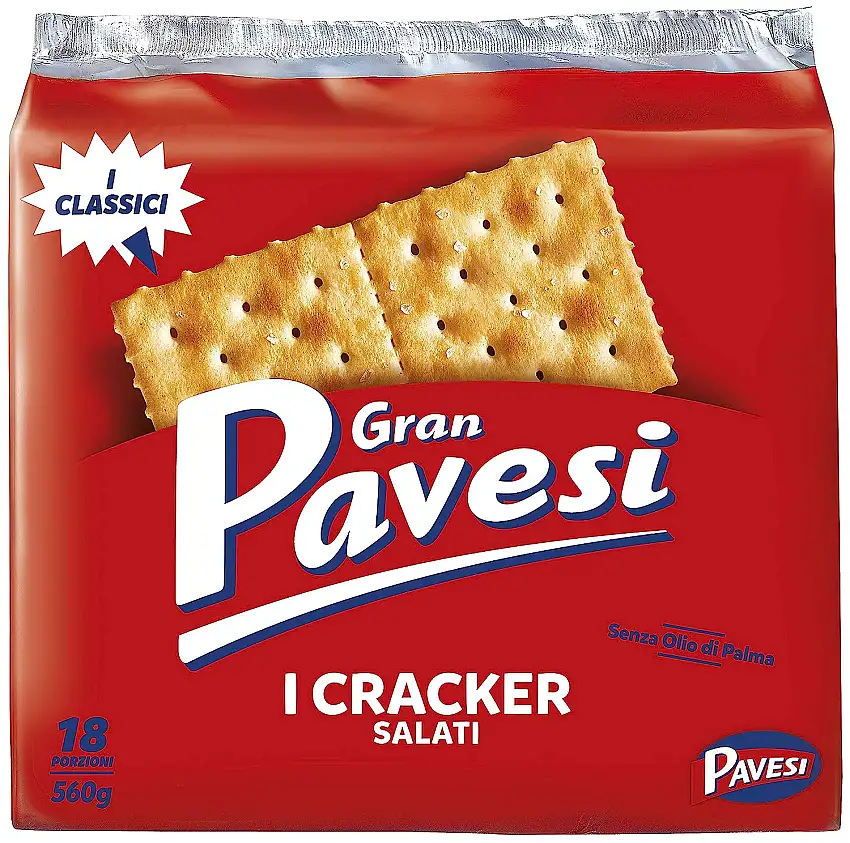 3x Gran Pavesi Kekse Salati 'Gesalzen', 560 g