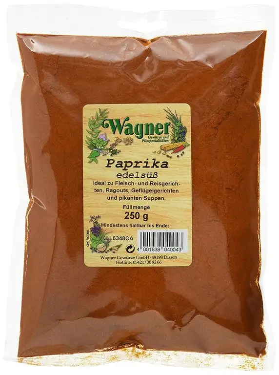 Wagner Gewürze Paprika edelsüß, 2er Pack (2 x 250 g)