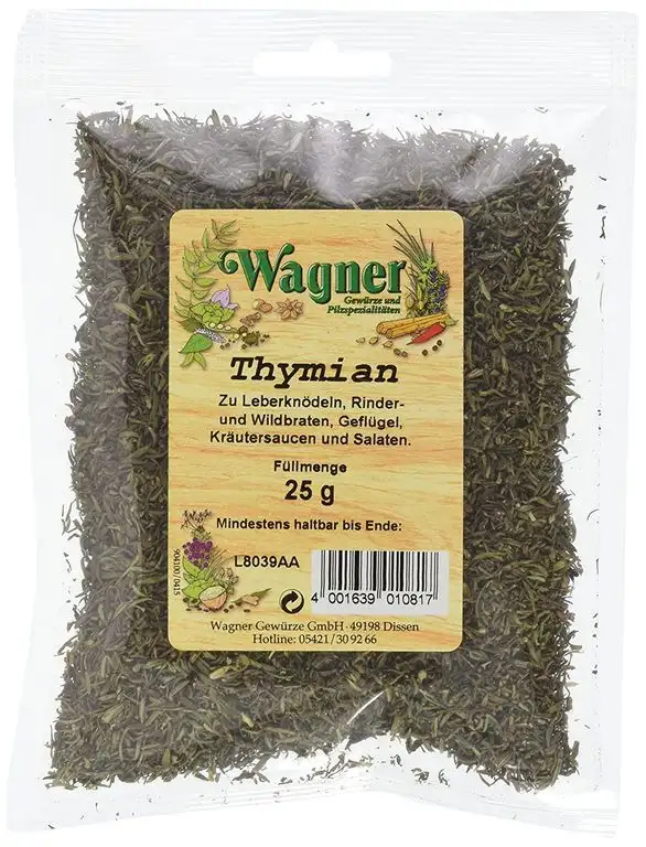 Wagner Gewürze Thymian, 4er Pack (4 x 25 g)