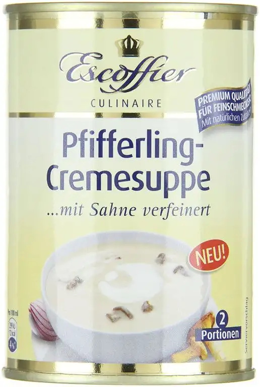 Escoffier Pfifferling-Cremesuppe, 3er Pack (3 x 390 ml)