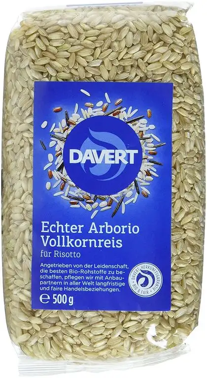 Davert Arborio Reis braun für Risotto, 6er Pack (6 x 500 g) - Bio