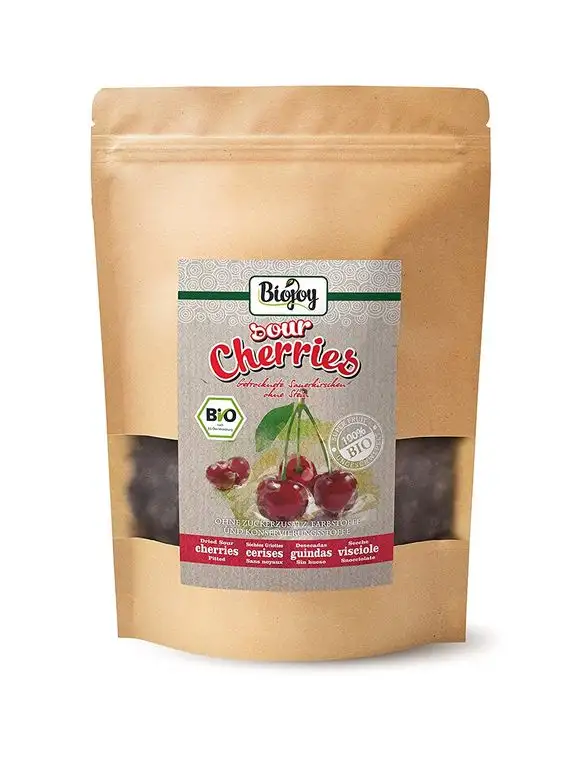 Biojoy BIO-Sauerkirschen getrocknet, ungezuckert und entsteinet (0,5kg)