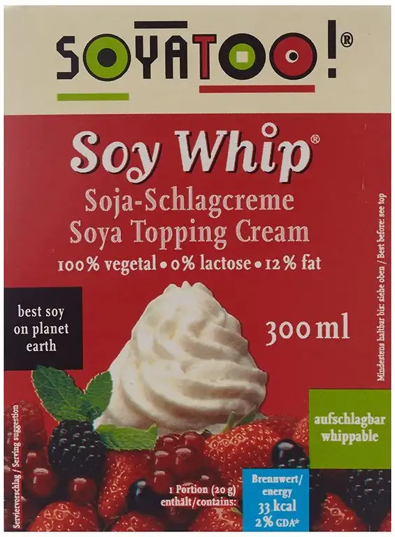 Viana Soja Schlagcreme, 5er Pack (5 x 300 g)